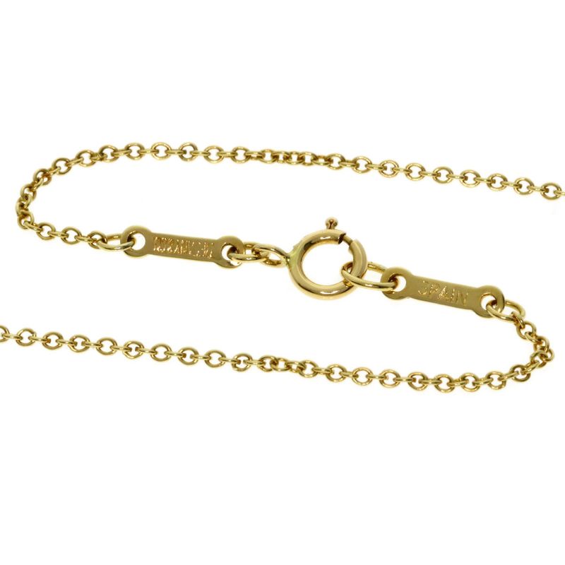 Tiffany & Co Open Heart Necklace 18K Yellow Gold Ladies