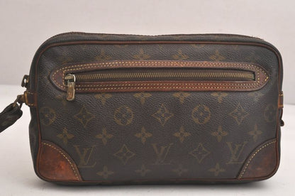 Louis Vuitton Monogram Marly Dragonne GM M51825 Clutch Bag Junk 4227n