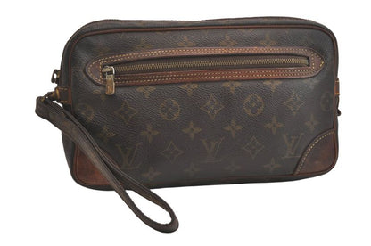 Louis Vuitton Monogram Marly Dragonne GM M51825 Clutch Bag Junk 4227n