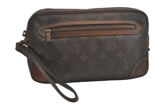 Louis Vuitton Monogram Marly Dragonne GM M51825 Clutch Bag Junk 4227n