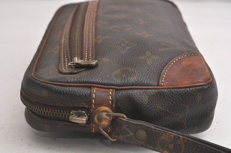 Louis Vuitton Monogram Marly Dragonne GM M51825 Clutch Bag Junk 4227n
