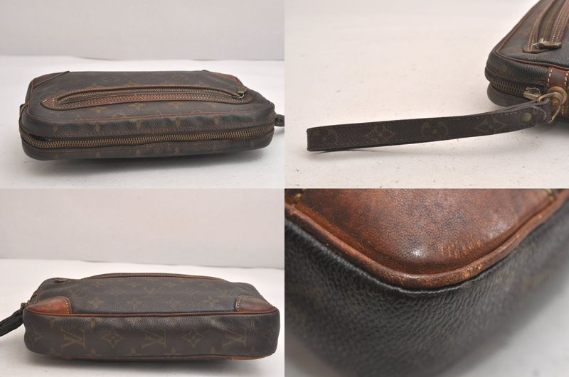 Louis Vuitton Monogram Marly Dragonne GM M51825 Clutch Bag Junk 4227n