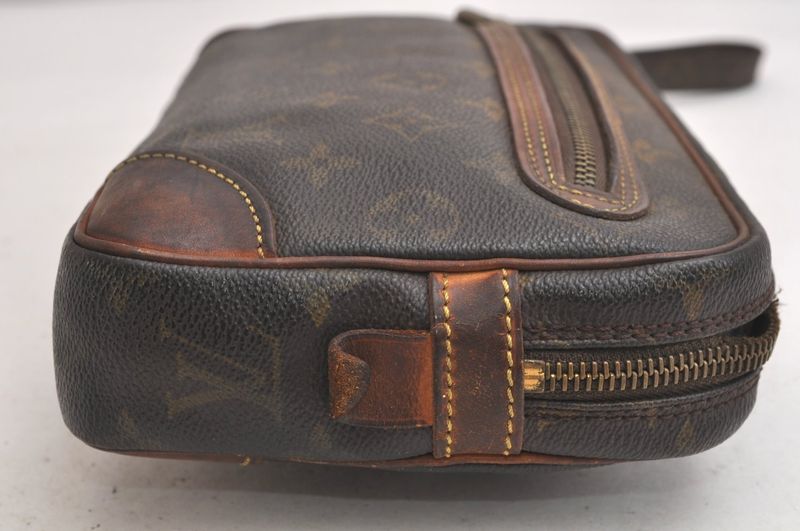 Louis Vuitton Monogram Marly Dragonne GM M51825 Clutch Bag Junk 4227n