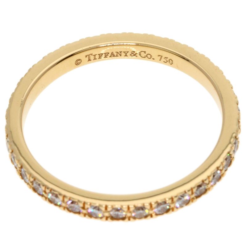 Tiffany & Co Novo Full Circle Diamond Ring 18K Pink Gold Ladies