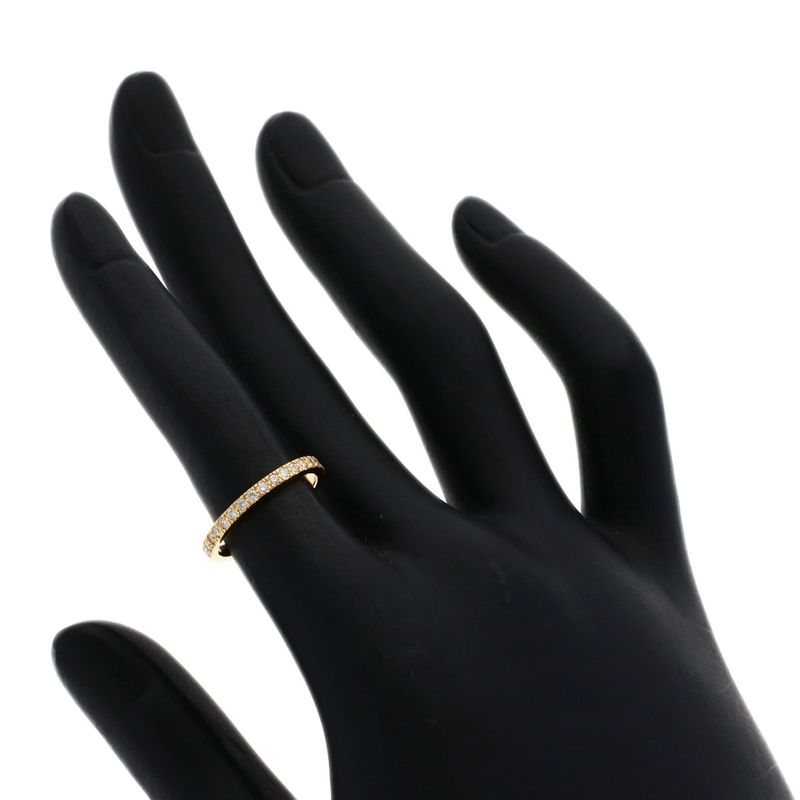 Tiffany & Co Novo Full Circle Diamond Ring 18K Pink Gold Ladies