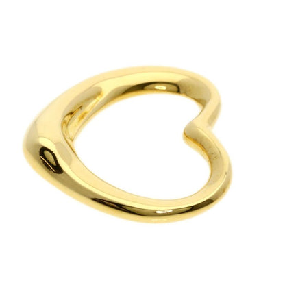 Tiffany & Co Open Heart Pendant Top 18K Yellow Gold Ladies