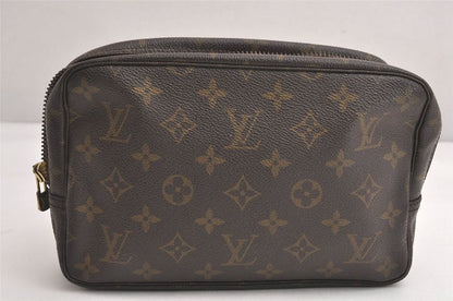 Louis Vuitton Monogram Trousse Toilette 23 Clutch Bag M47524 LV Junk 4236n