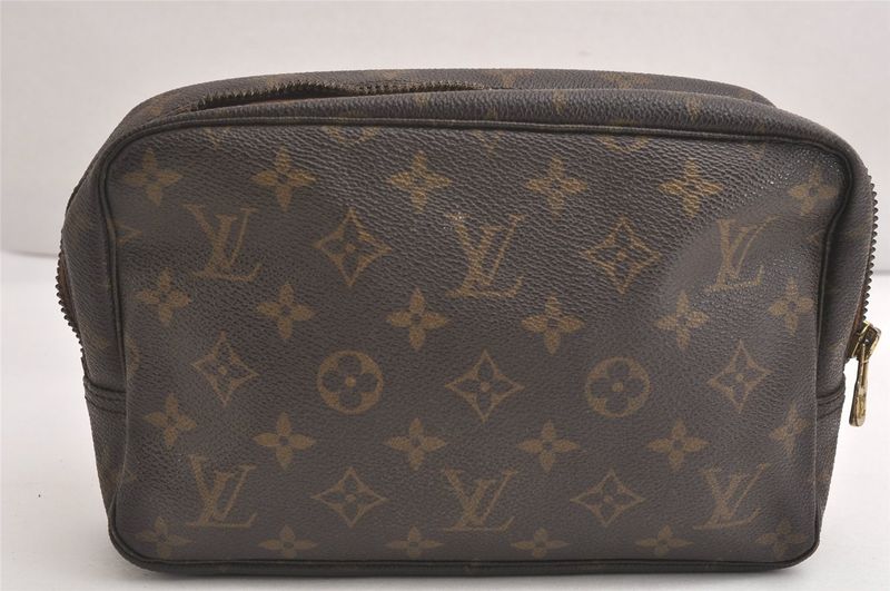 Louis Vuitton Monogram Trousse Toilette 23 Clutch Bag M47524 LV Junk 4236n