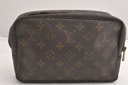 Louis Vuitton Monogram Trousse Toilette 23 Clutch Bag M47524 LV Junk 4236n