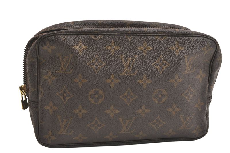 Louis Vuitton Monogram Trousse Toilette 23 Clutch Bag M47524 LV Junk 4236n