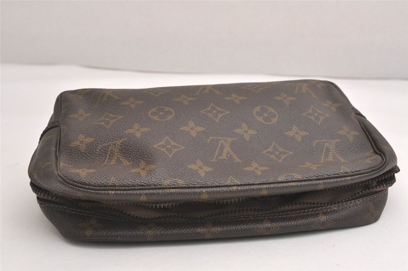 Louis Vuitton Monogram Trousse Toilette 23 Clutch Bag M47524 LV Junk 4236n