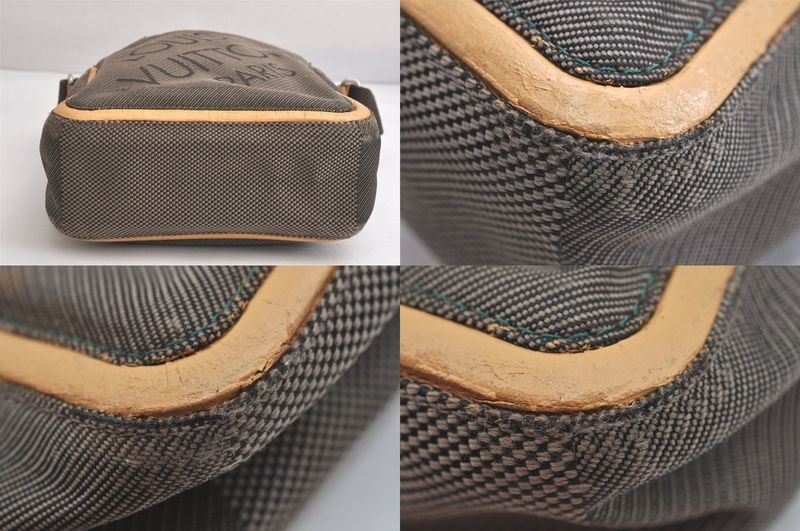 Louis Vuitton Damier Jean Citadin MM Shoulder Bag M93040 Brown 4237n