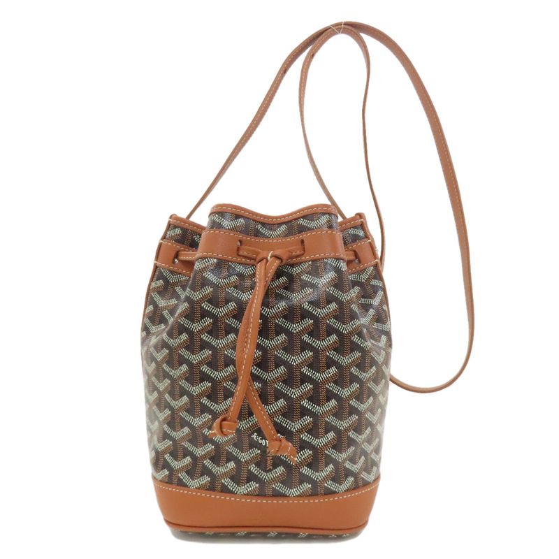 Goyard Petite Flo Bucket Shoulder Bag PVC Women