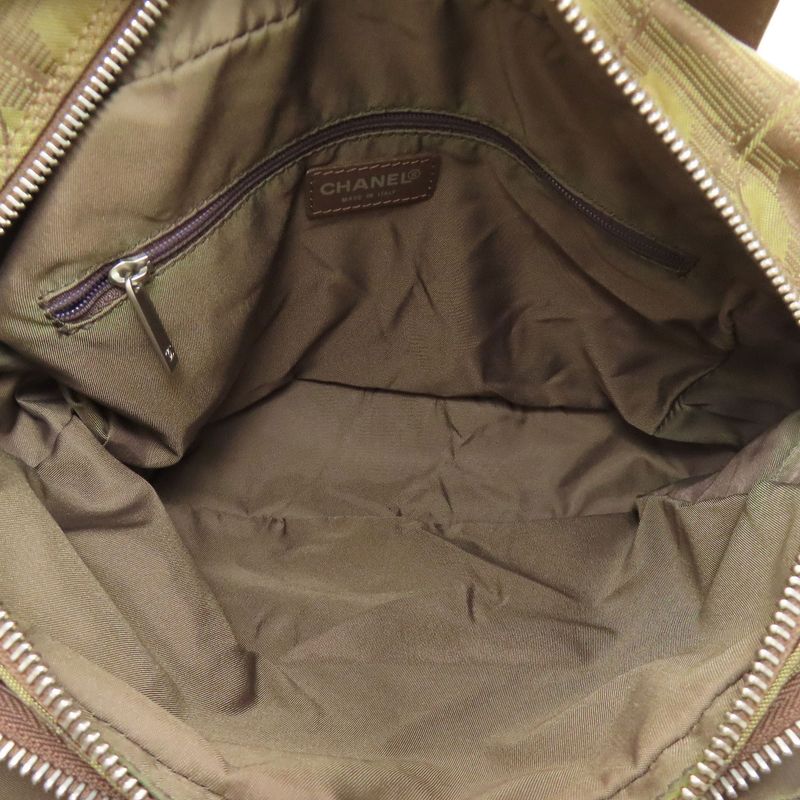 Chanel New Travel Line 2WAY Handbag Nylon Ladies