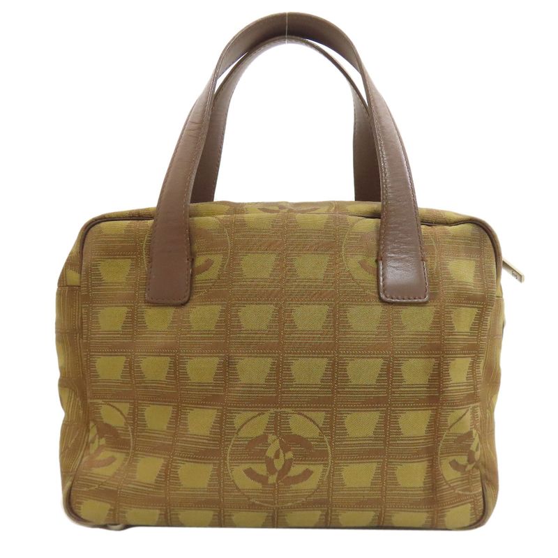 Chanel New Travel Line 2WAY Handbag Nylon Ladies