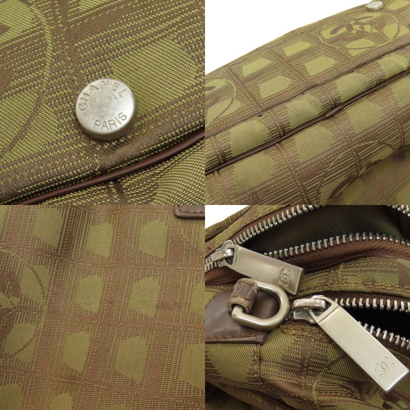 Chanel New Travel Line 2WAY Handbag Nylon Ladies