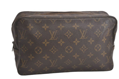 Louis Vuitton Monogram Trousse Toilette 28 Clutch Handbag Old Shape 4241n