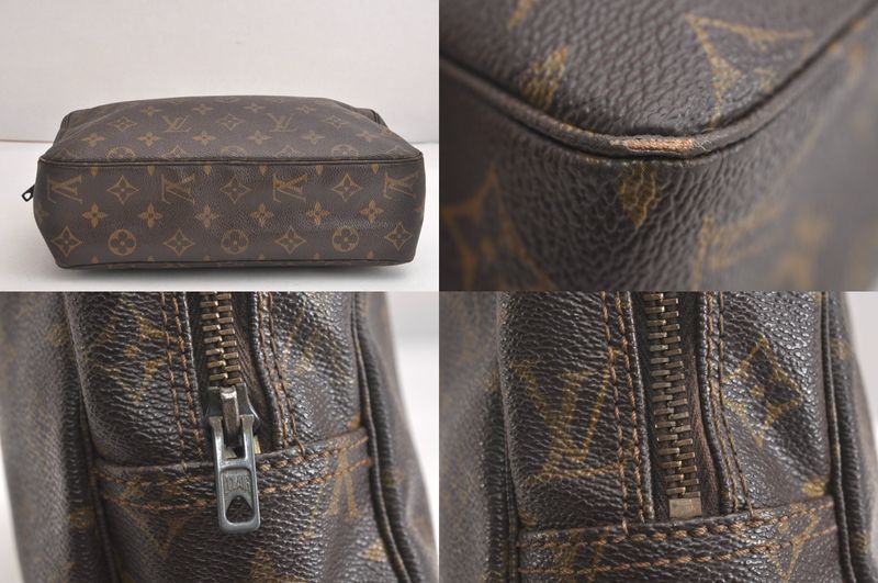 Louis Vuitton Monogram Trousse Toilette 28 Clutch Handbag Old Shape 4241n
