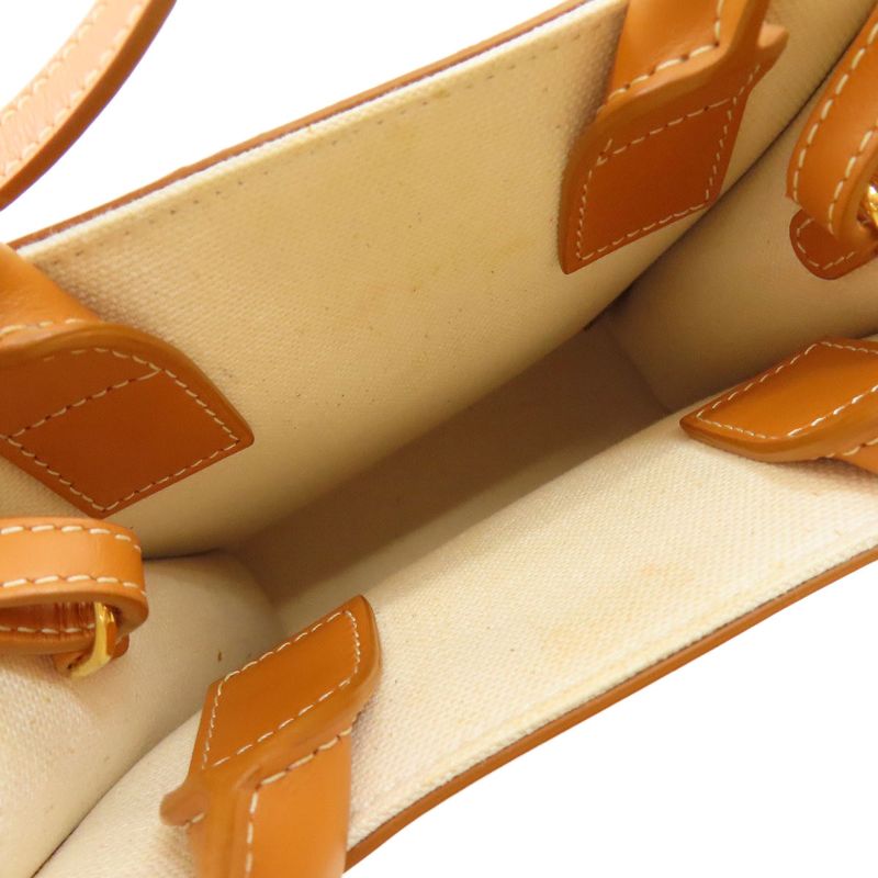 Celine Mini Vertical Cabas 2WAY Handbag Canvas Women