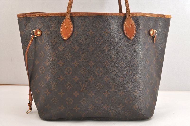 Louis Vuitton Monogram Neverfull MM Shoulder Tote Bag M40156 LV 4242n