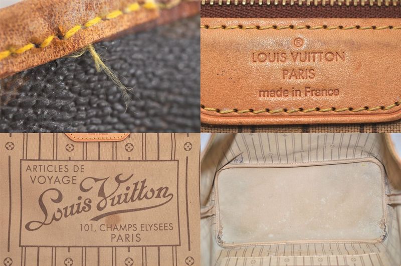 Louis Vuitton Monogram Neverfull MM Shoulder Tote Bag M40156 LV 4242n