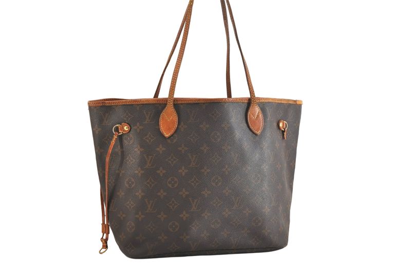 Louis Vuitton Monogram Neverfull MM Shoulder Tote Bag M40156 LV 4242n