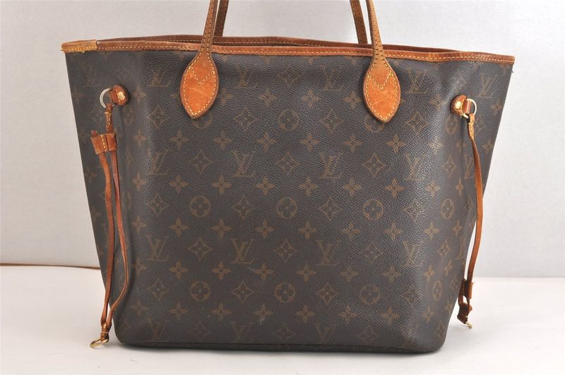 Louis Vuitton Monogram Neverfull MM Shoulder Tote Bag M40156 LV 4242n