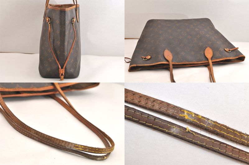 Louis Vuitton Monogram Neverfull MM Shoulder Tote Bag M40156 LV 4242n