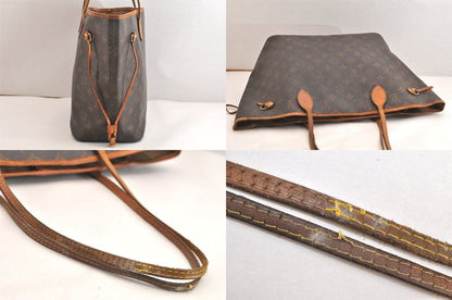 Louis Vuitton Monogram Neverfull MM Shoulder Tote Bag M40156 LV 4242n
