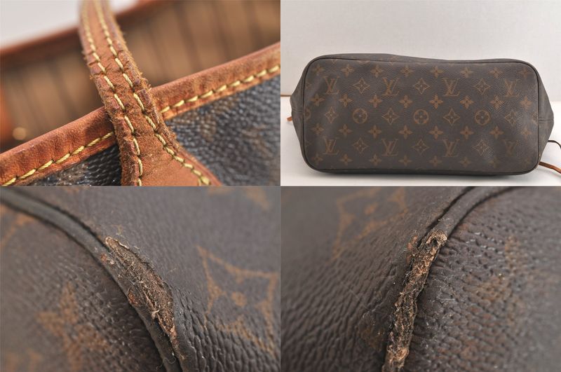 Louis Vuitton Monogram Neverfull MM Shoulder Tote Bag M40156 LV 4242n
