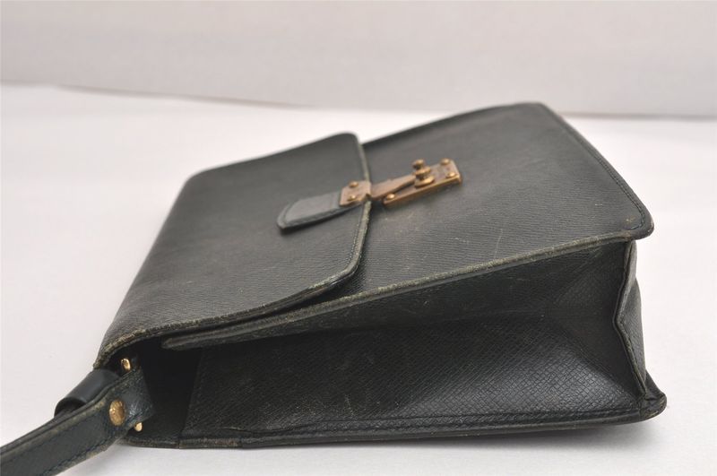 Louis Vuitton Taiga Clad Clutch Handbag Wallet Green M30194 LV 4243n