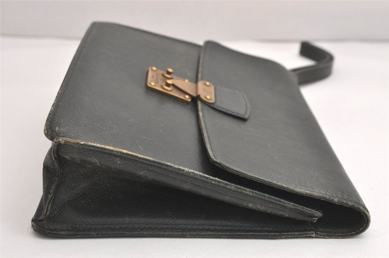 Louis Vuitton Taiga Clad Clutch Handbag Wallet Green M30194 LV 4243n