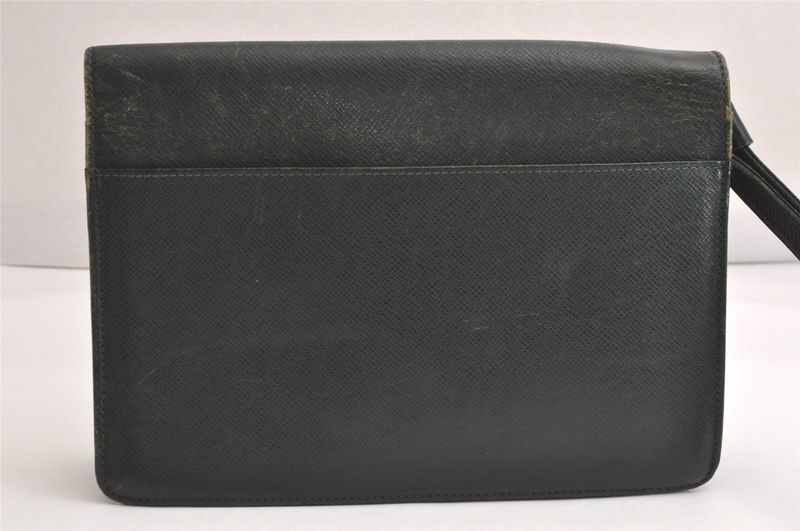 Louis Vuitton Taiga Clad Clutch Handbag Wallet Green M30194 LV 4243n