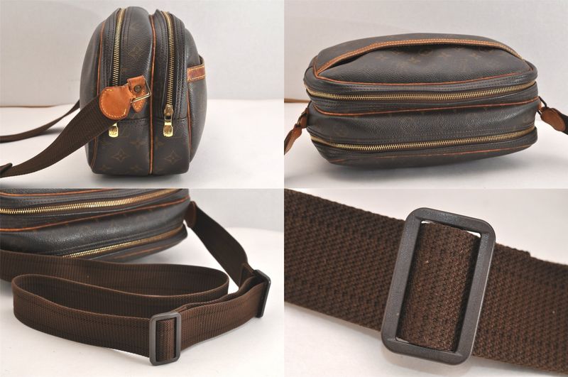 Louis Vuitton Monogram Reporter PM Shoulder Cross Bag M45254 LV 4245n