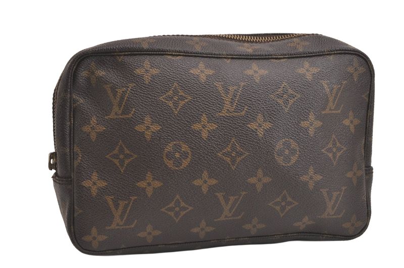 Louis Vuitton Monogram Trousse Toilette 23 Clutch Bag M47524 LV Junk 4246n