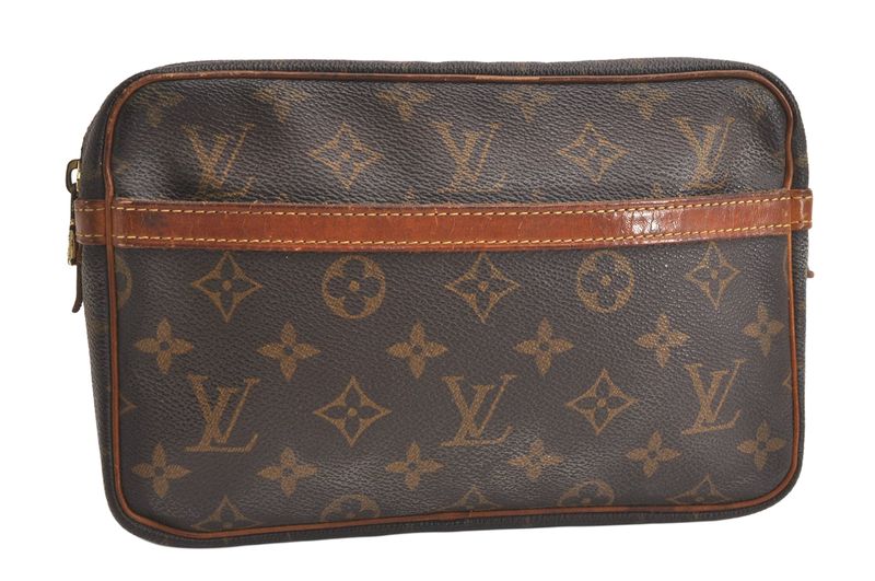 Louis Vuitton Monogram Compiègne 23 Clutch Handbag M51847 LV 4248n