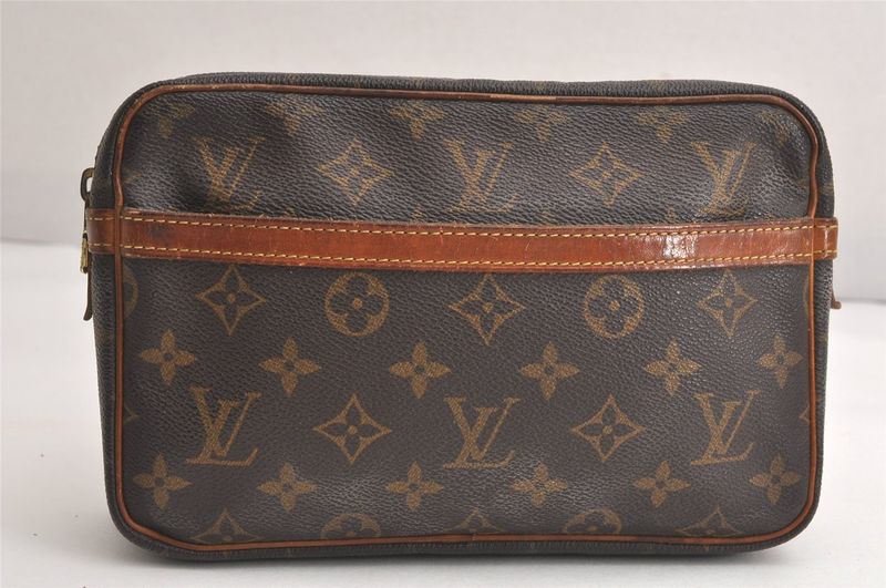 Louis Vuitton Monogram Compiègne 23 Clutch Handbag M51847 LV 4248n