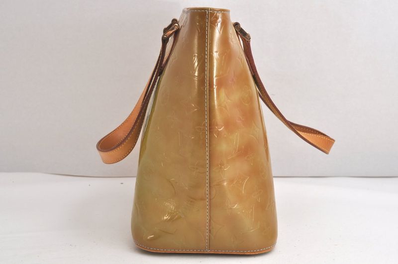 Louis Vuitton Vernis Houston Shoulder Bag Light Green M91005 LV 4249n