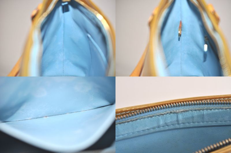 Louis Vuitton Vernis Houston Shoulder Bag Light Green M91005 LV 4249n