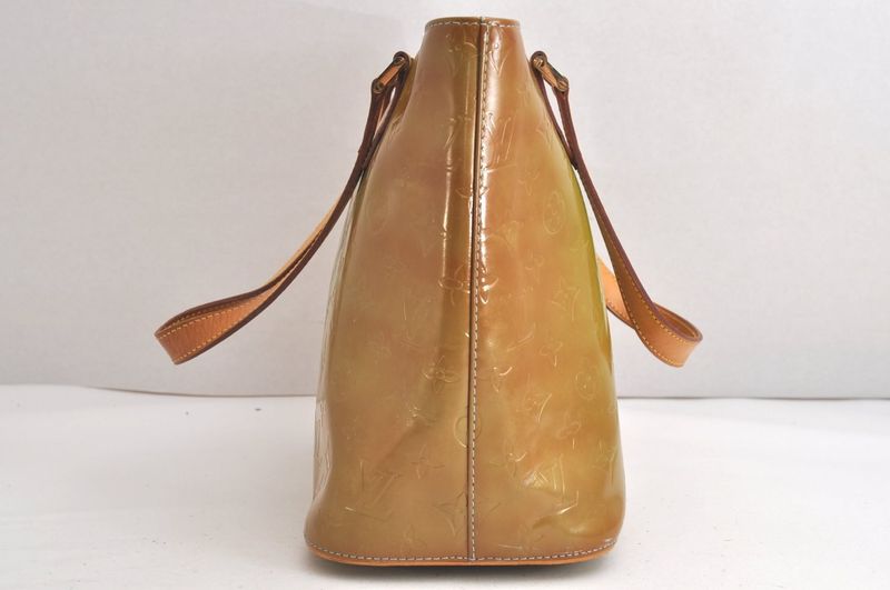 Louis Vuitton Vernis Houston Shoulder Bag Light Green M91005 LV 4249n