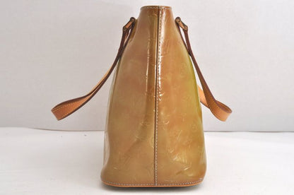 Louis Vuitton Vernis Houston Shoulder Bag Light Green M91005 LV 4249n