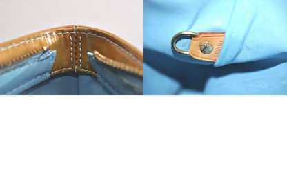 Louis Vuitton Vernis Houston Shoulder Bag Light Green M91005 LV 4249n