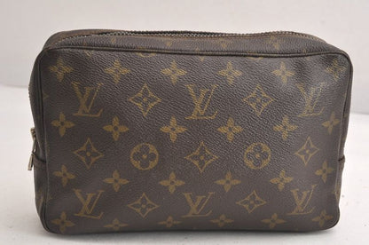 Louis Vuitton Monogram Trousse Toilette 23 Clutch Handbag M47524 LV 4253n