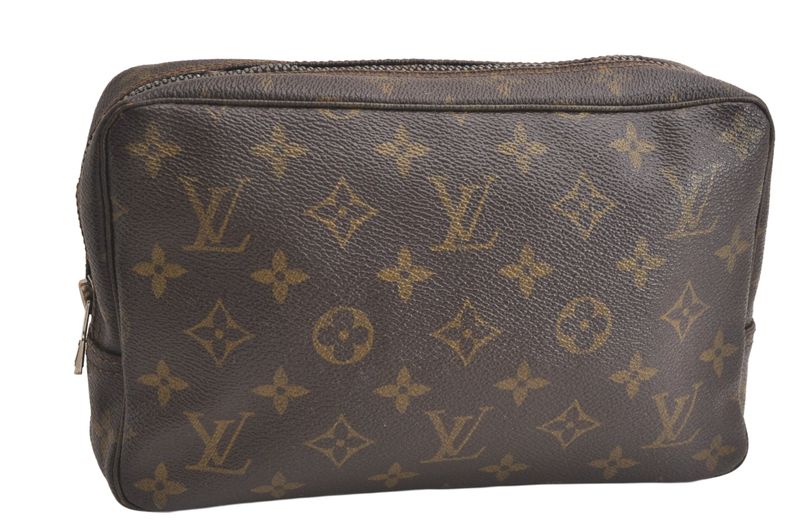 Louis Vuitton Monogram Trousse Toilette 23 Clutch Handbag M47524 LV 4253n