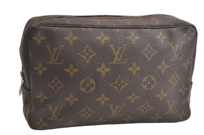 Louis Vuitton Monogram Trousse Toilette 23 Clutch Handbag M47524 LV 4253n