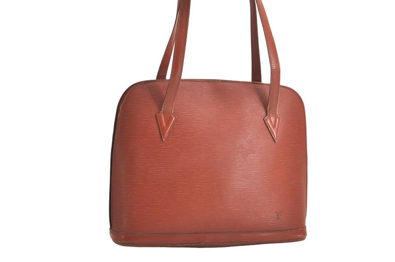 Louis Vuitton Epi Le Sac Shoulder Tote Bag Brown M52283 LV 4255n