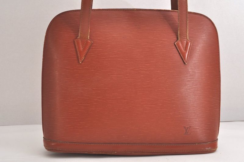 Louis Vuitton Epi Le Sac Shoulder Tote Bag Brown M52283 LV 4255n