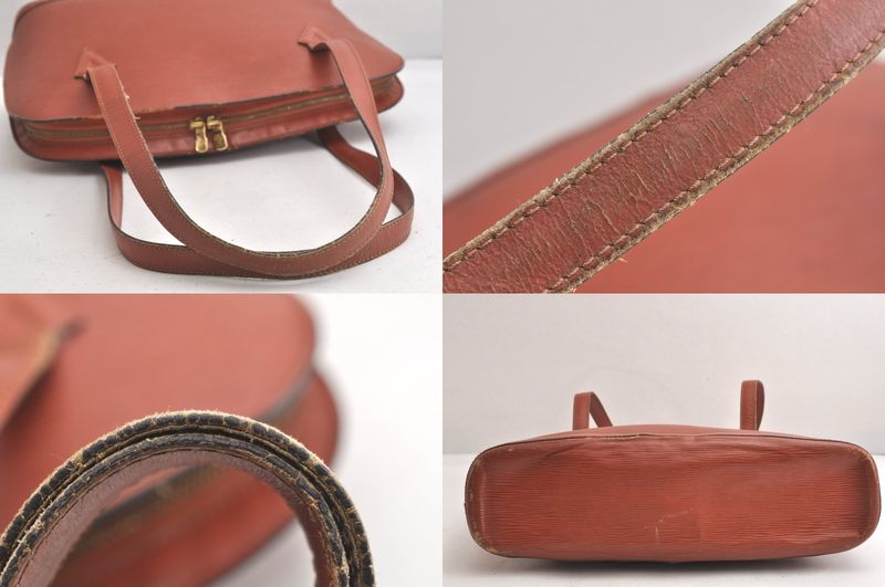 Louis Vuitton Epi Le Sac Shoulder Tote Bag Brown M52283 LV 4255n