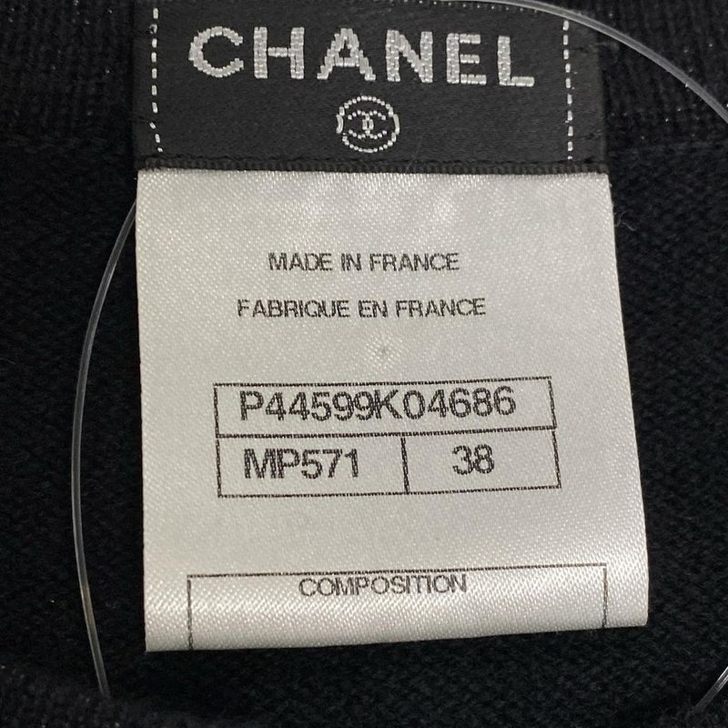 Chanel Dress Size 38 M Women - P44599 Black Long Sleeves Knee Length 2012 Knit