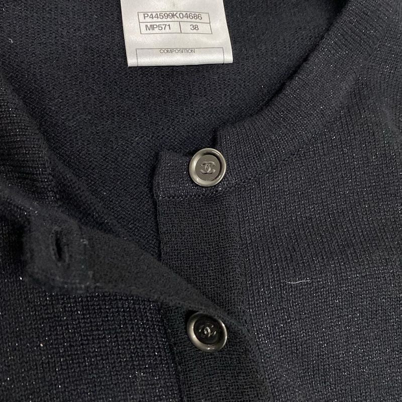 Chanel Dress Size 38 M Women - P44599 Black Long Sleeves Knee Length 2012 Knit